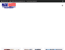 Tablet Screenshot of northamericaequipment.com